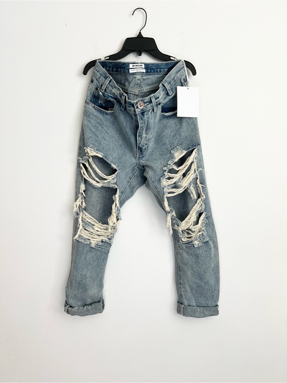 One Teaspoon Saints Mid Rise Boyfriend Jean Montana Distressed Grunge 26 Boho